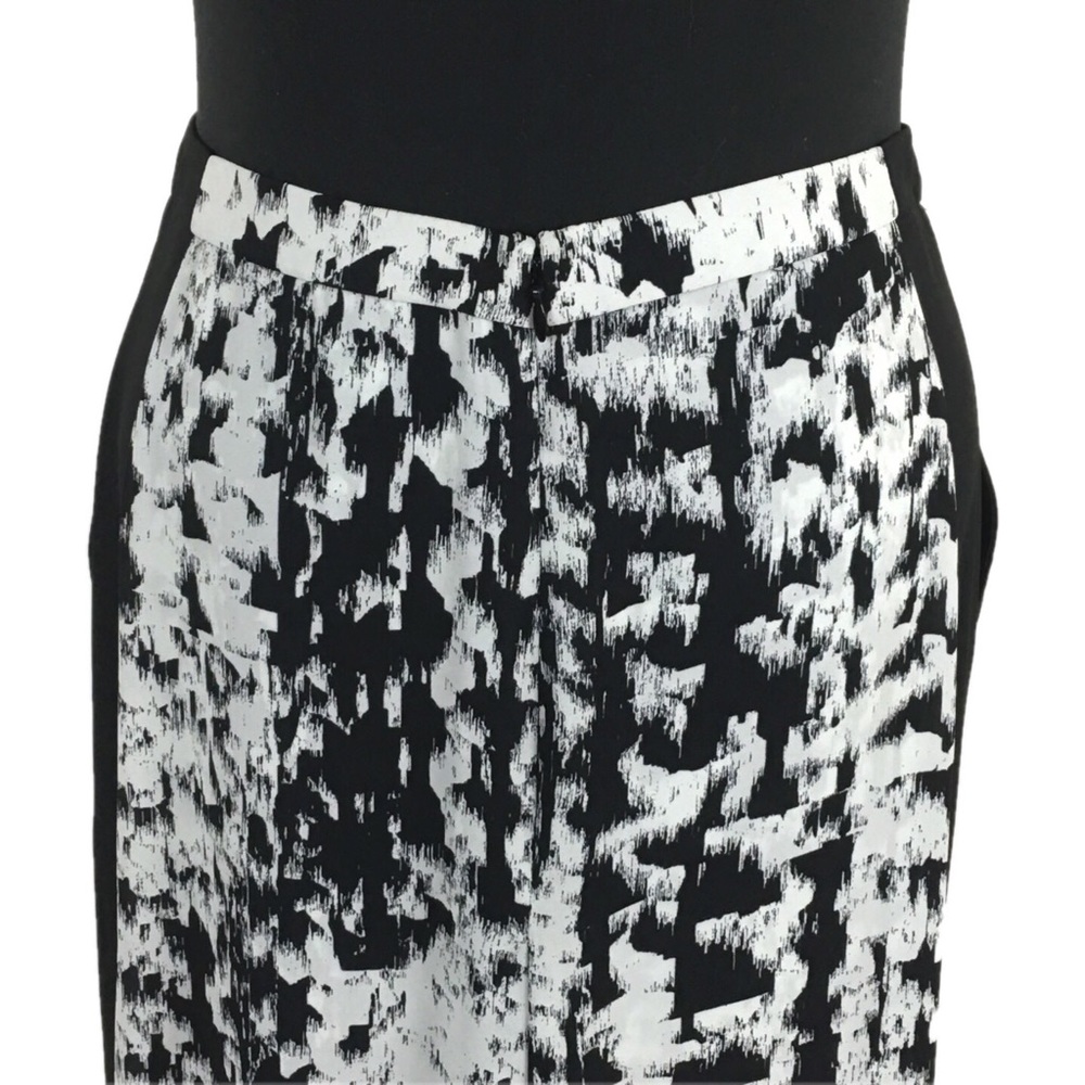 🚨BCBGMAXAZRIA Black White Jane Maxi Mini Skirt S - Picture 5 of 8
